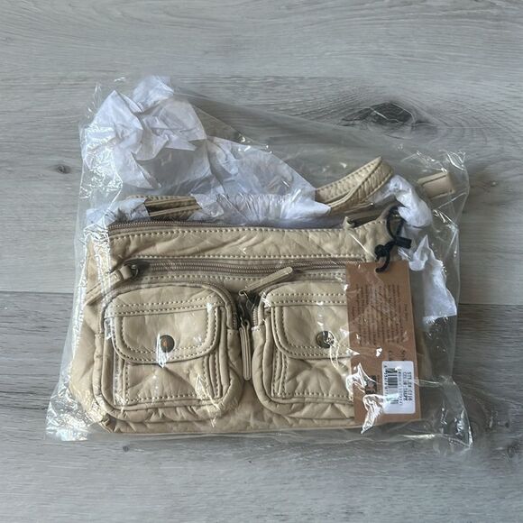 Ampere Creations Bethany Womens Crossbody Taupe NWT in packaging - Picture 7 of 9
